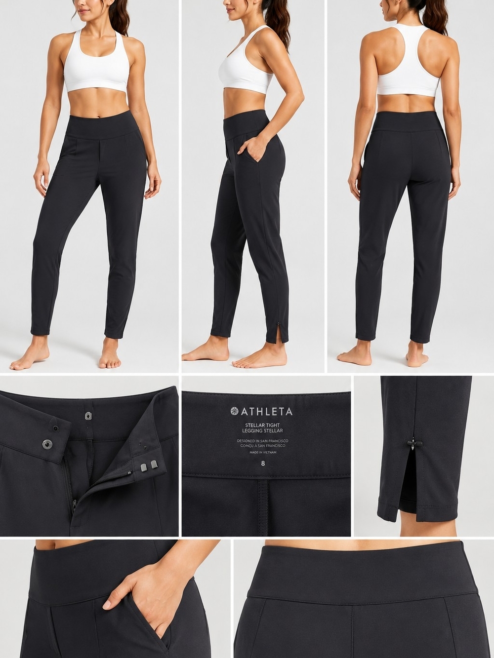 Athleta Stellar Tight Legging - Dark Gray